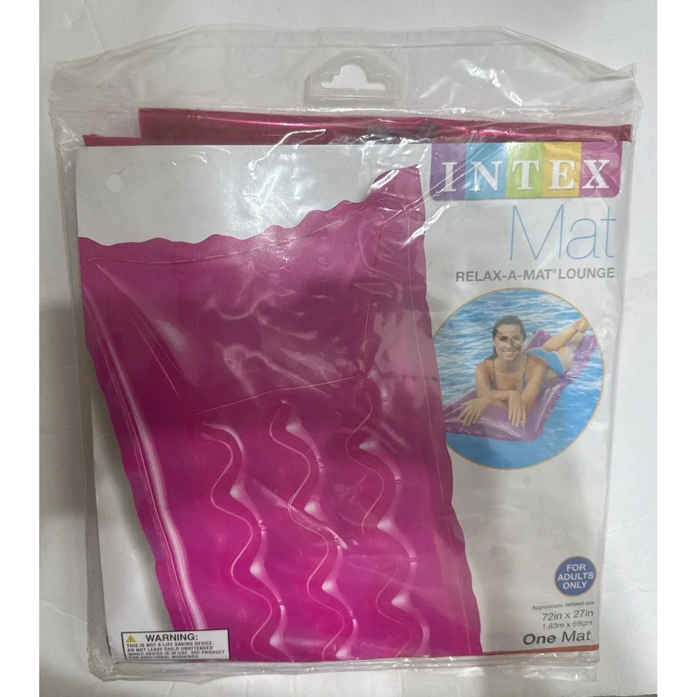 Intex Mat Pool Inflatable Float Pink Transparent 72